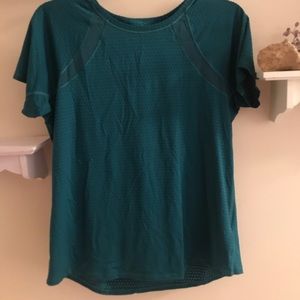 Teal Athleta Workout Shirt